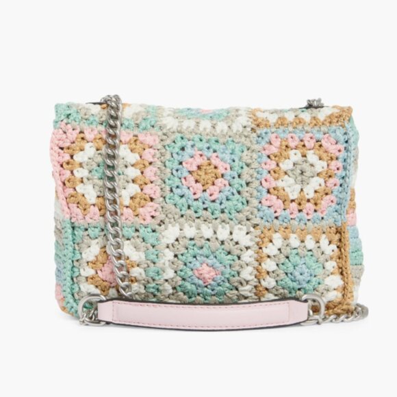 *NEW* Kurt Geiger Kensington Crochet Crossbody Bag in Pastel. Super cute!!! - Picture 9 of 13